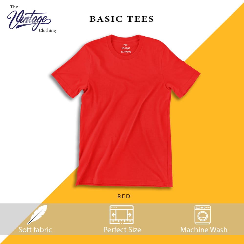 Pack of 4 plain Half sleeves T-Shirt