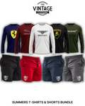Pack of 9 Deal (5 Printed T-shirts & 4 Shorts)