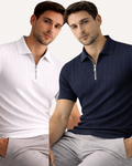 Pack of 2 Drop Needle Zipper Polo