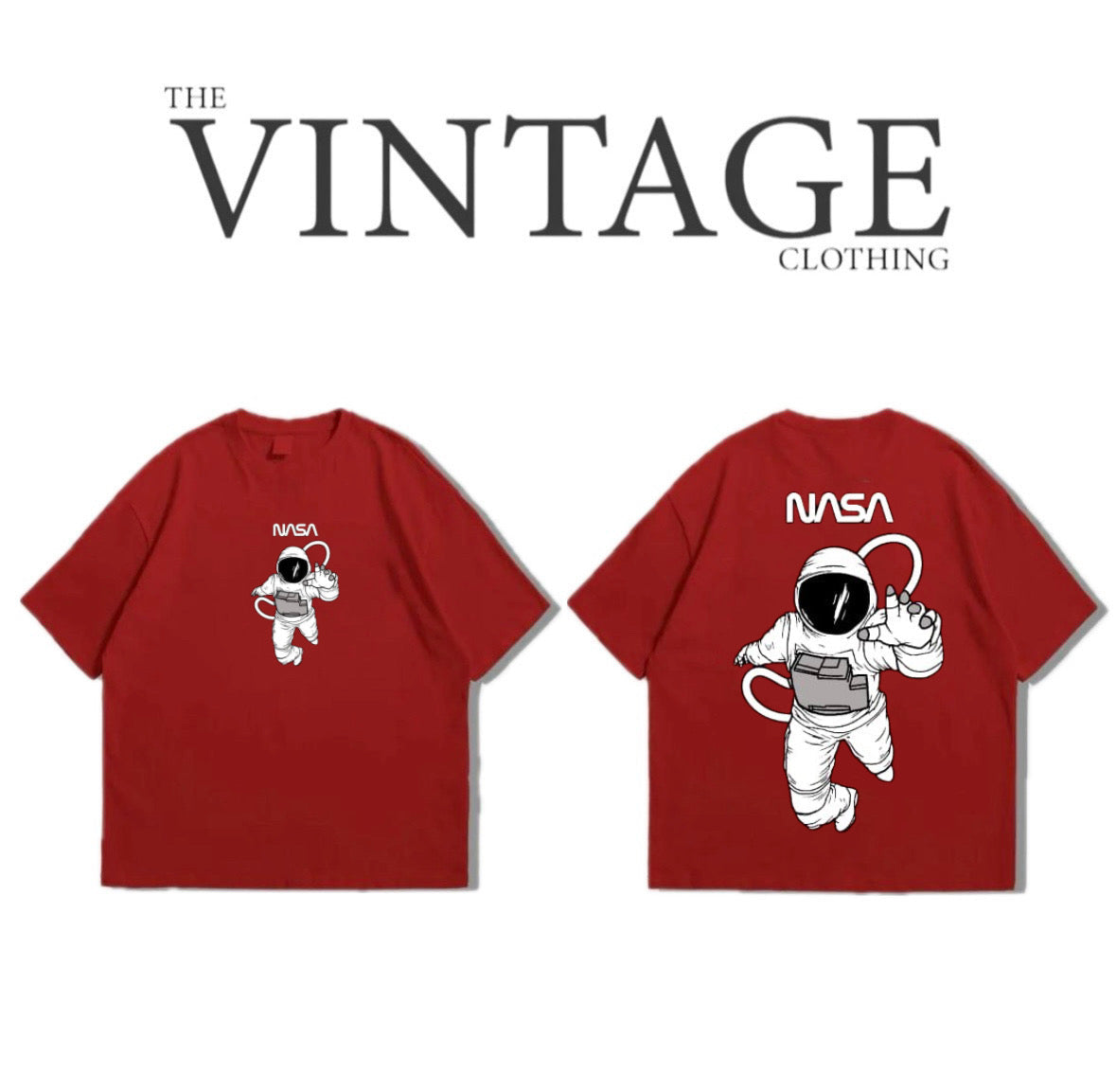 Nasa Oversized Dropshoulder Tee - DTF Printed Tshirt for Men and Women