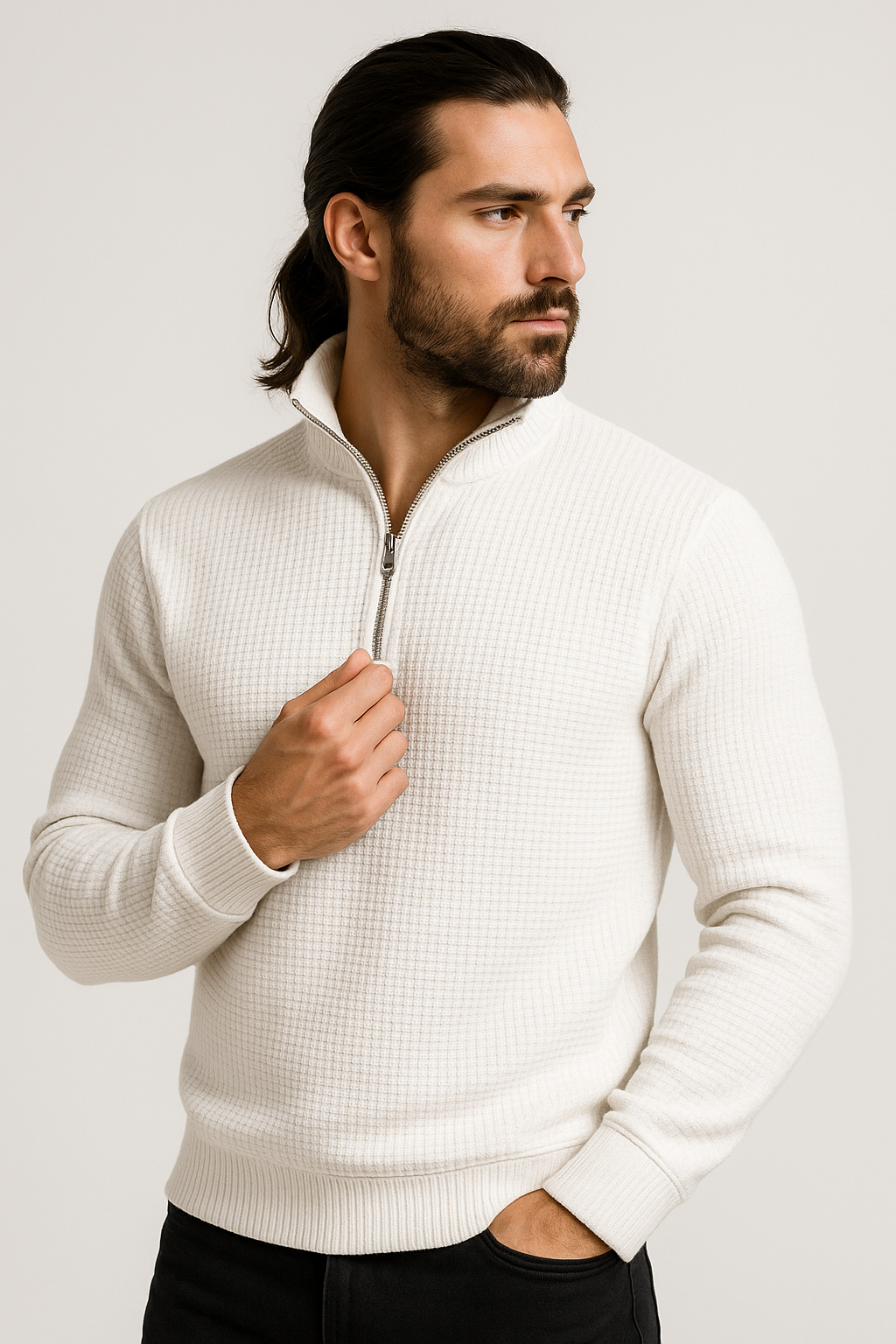 Pack of 2 WaffleZip Mocknecks