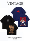 Oversized Dropshoulder Graphic DTF Printed Tshirt For Men and Women