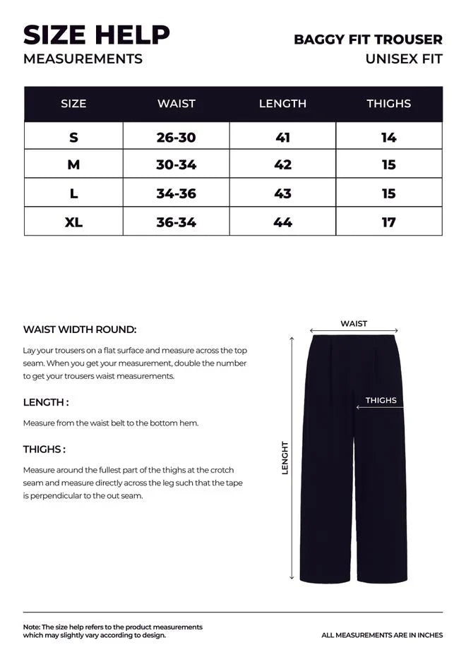 White Oversized Baggy Trouser